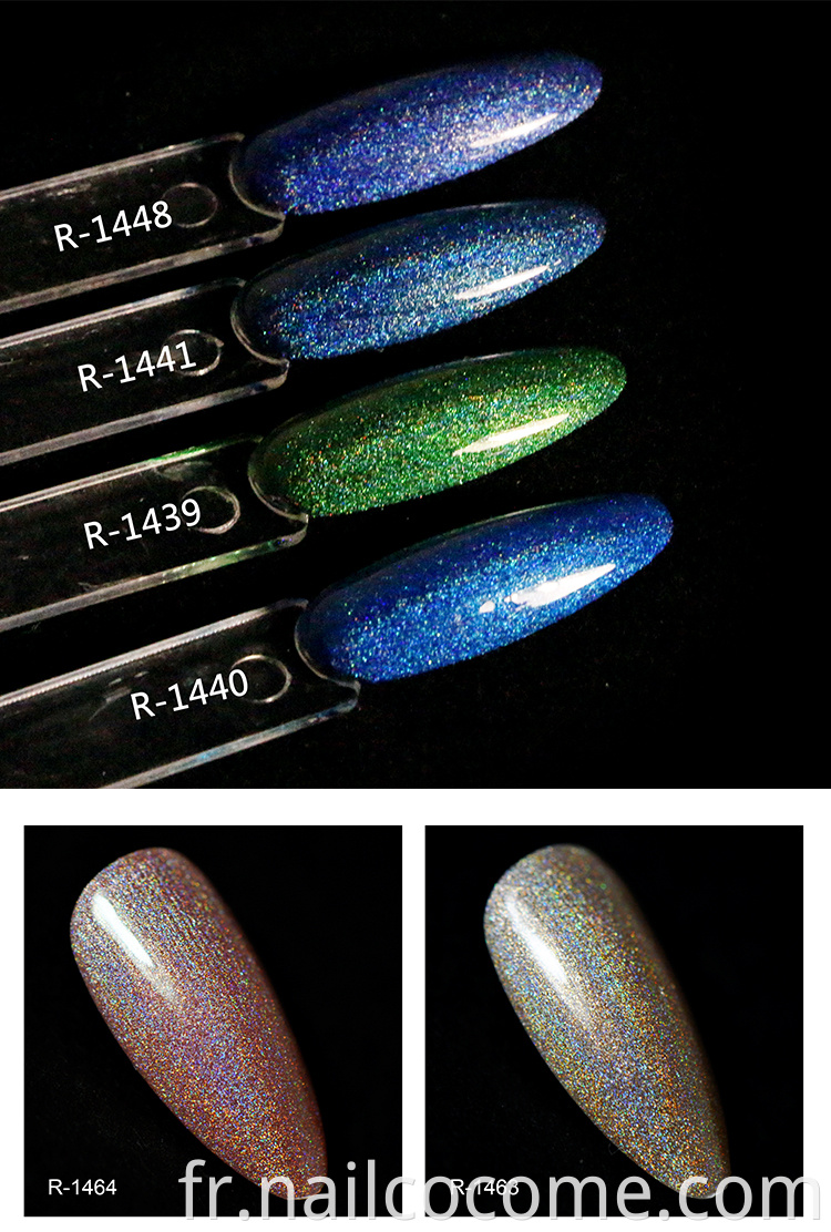 CCO de haute qualité OEM OEM 22 couleurs Rainbow Series UV Gel One Nail Kone Art